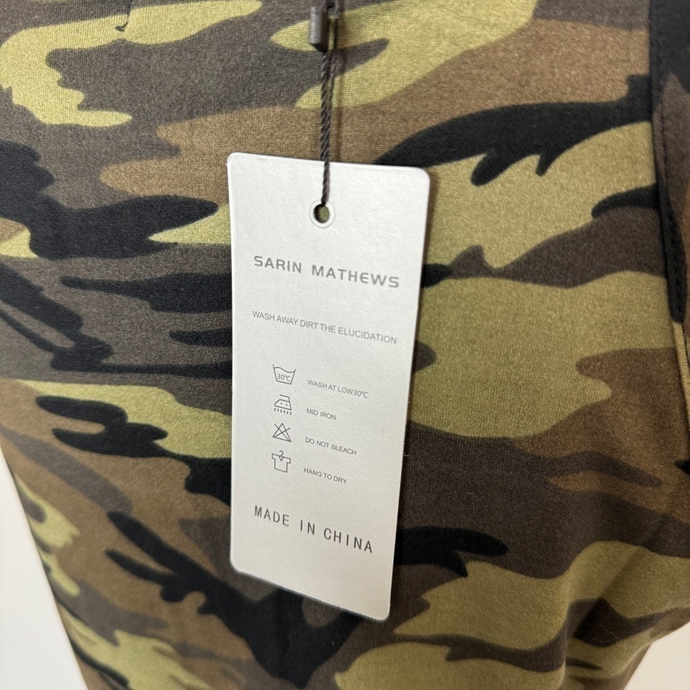 Sarin Mathews Women's High Neck Camo Tank Top (S) - Picture 8 of 9